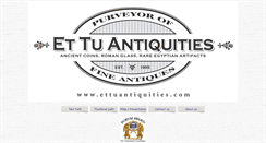 Desktop Screenshot of ettuantiquities.com